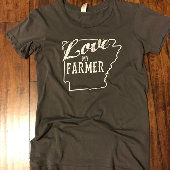 Turnrows Tops - Love My Farmer Tee